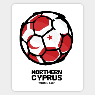 Northern Cyprus Football Country Flag Sticker